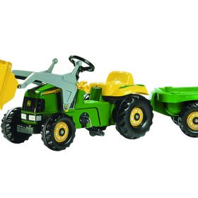 rollyKid Traktor John Deere mit Lader und Anhänger-0