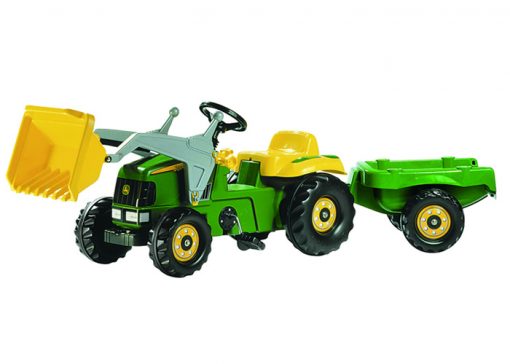 rollyKid Traktor John Deere mit Lader und Anhänger-0