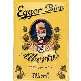 Egger Bier Metallschild Albertus-0