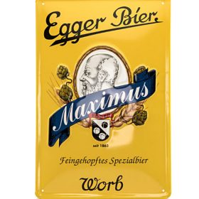 Egger Bier Metallschild Maximus-0